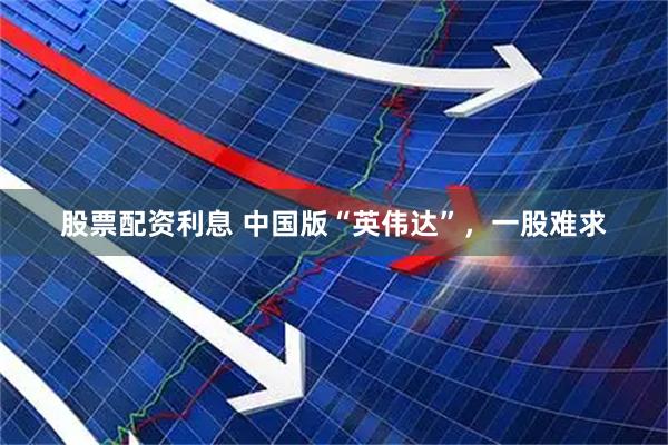 股票配资利息 中国版“英伟达”，一股难求