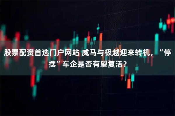 股票配资首选门户网站 威马与极越迎来转机，“停摆”车企是否有望复活？